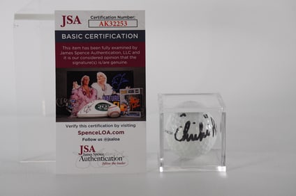 Chi Chi Rodriguez AUTOGRAPHED Golf Ball, in Case w/COA