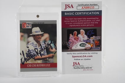 Chi Chi Rodriguez AUTOGRAPHED Trading Card w/COA