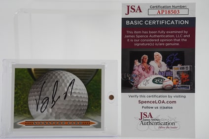 Vijay Singh AUTOGRAPHED Trading Card w/COA