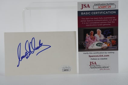 Robert Allenby AUTOGRAPHED Signature Index Card w/COA