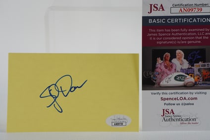 Skip Kendall AUTOGRAPHED Signature Index Card w/COA