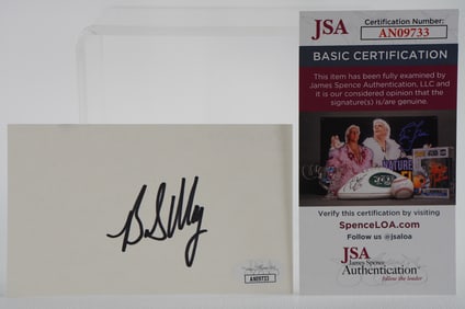 Bob May AUTOGRAPHED Signature Index Card w/COA