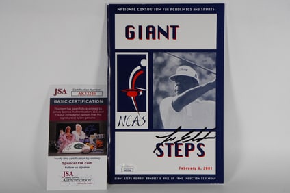 Lee Elder AUTOGRAPHED Program w/COA