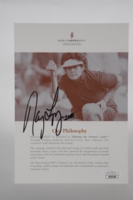 Nancy Lopez AUTOGRAPHED Scorecard w/COA