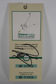 Davis Love AUTOGRAPHED Ticket w/COA