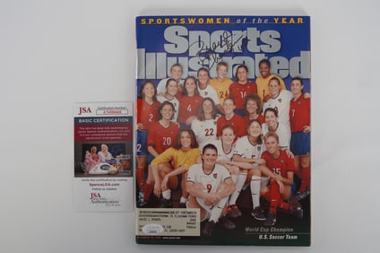 Brandi Chastain No. 6 USA AUTOGRAPHED Magazine w/COA