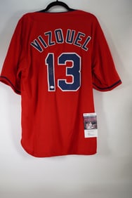 Omar Vizquel No. 13 Cleveland Indians AUTOGRAPHED Jersey w/COA