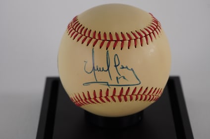 Eddie Perez AUTOGRAPHED Baseball w/COA