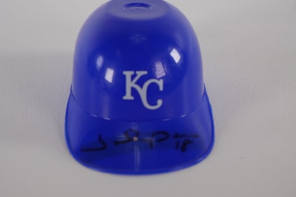 Johnny Damon No. 18 Kansas City Royals AUTOGRAPHED Micro Mini-Helmet w/COA
