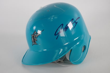 Ivan Rodriguez Florida Marlins AUTOGRAPHED Mini-Helmet w/COA