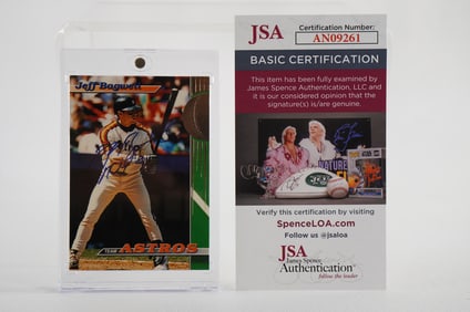 Jeff Bagwell No. 5 Houston Astros AUTOGRAPHED Trading Card w/COA