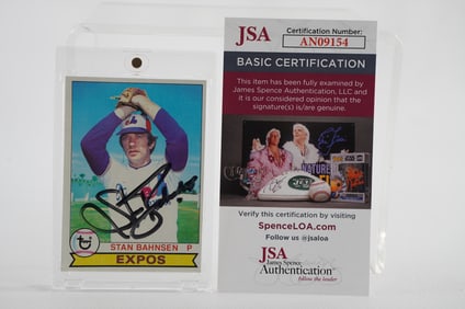 Stan Bahnsen No. 468 Montreal Expos AUTOGRAPHED Trading Card w/COA