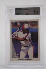 Marquis Grissom No. 9 Montreal Expos Trading Card w/COA