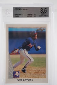 David Justice No. 23 Atlanta Braves Trading Card w/COA
