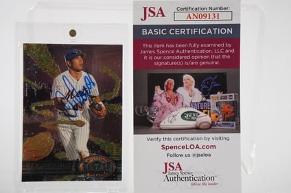 Rey Ordonez No. 10 New York Mets AUTOGRAPHED Trading Card w/COA
