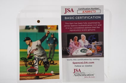 Frank Viola No. 41 Boston Red Sox AUTOGRAPHED Trading Card w/COA