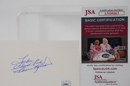 Harmon Killebrew AUTOGRAPHED Signature Index Card w/COA