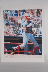 Frank Howard No. 9 Washington Senators AUTOGRAPHED 8.5 x 11 Color Photo w/COA