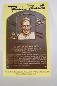 Robin Roberts AUTOGRAPHED Photo of Plaque w/COA