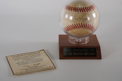 Cal Ripken Jr. AUTOGRAPHED Baseball w/COA