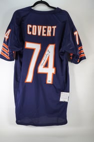 Jim Covert No. 74 Chicago Bears AUTOGRAPHED Jersey w/COA