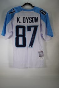 Kevin Dyson No. 87 Tennessee Titans AUTOGRAPHED Jersey w/COA