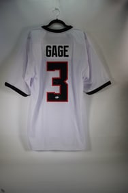 Russell Gage No. 3 Atlanta Falcons AUTOGRAPHED Jersey w/COA