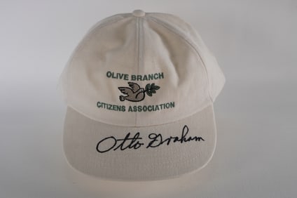 Otto Graham QB Cleveland Browns AUTOGRAPHED Cap w/COA