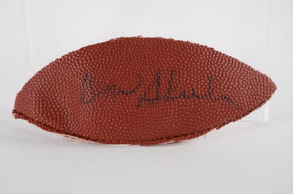 Don Shula 1972 Perfect Season Miami Dolphins AUTOGRAPHED Ball Panel w/COA