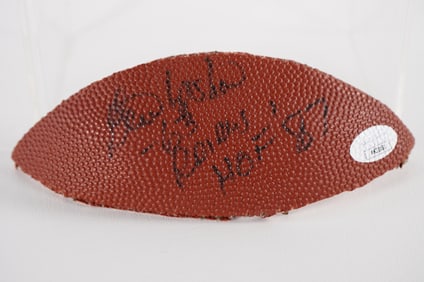Gene Upshaw AUTOGRAPHED Ball Panel w/COA
