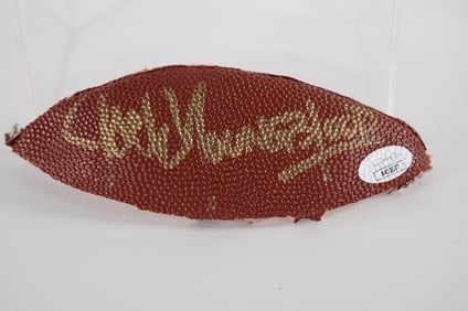 Jack Youngblood AUTOGRAPHED Ball Panel w/COA