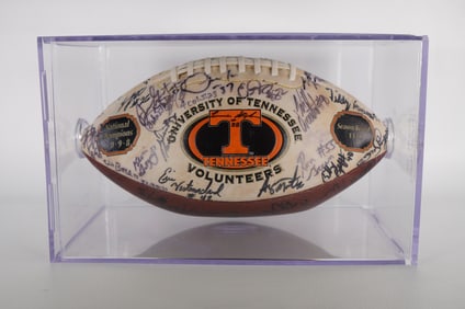 Team Signed Football: University of Tennessee National Champions 1998 AUTOGRAPHED Ball w/COA