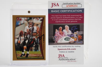 Trent Dilfer No. 12 Autographed Trading Card Tampa Bay Buccaneers w/COA