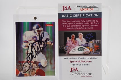 Herschel Walker No. 34 Autographed Trading Card New York Giants w/COA