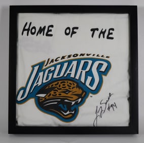 Larry Smith No. 94 Autographed Framed T-Shirt Jacksonville Jaguars w/COA