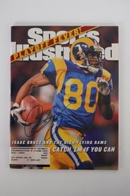 Isaac Bruce No. 80 Autographed Magazine Los Angeles Rams w/COA