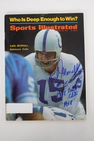 Earl Morrall Autographed Magazine Member 1972 Perfect Season Team No. 15 Baltimore Colts w/COA