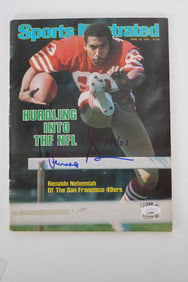 Renaldo Nehemiah No. 83 Autographed Magazine San Francisco 49ers w/COA