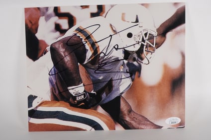 Edgerrin James AUTOGRAPHED 10 x 8 Color Photo w/COA
