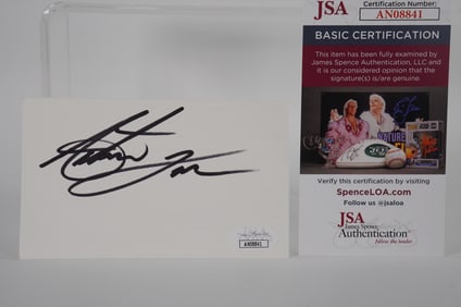 Antawn Jamison Autographed Signature Index Card w/COA