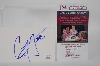 Corey Maggette No. 50 Autographed Signature Index Card w/COA