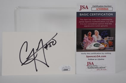 Corey Maggette No. 50 Autographed Signature Index Card w/COA
