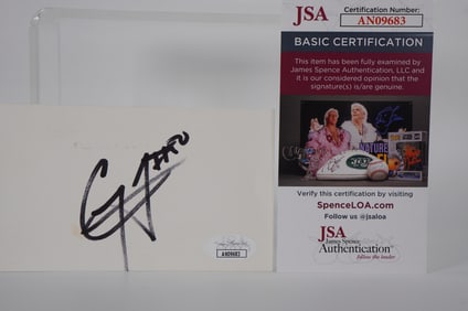 Corey Maggette No. 50 Autographed Signature Index Card w/COA