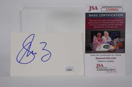 Stephon Marbury Autographed Signature Index Card w/COA