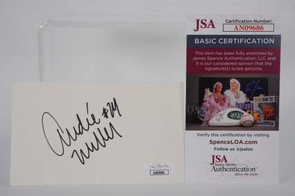 Andre Miller No. 24 Autographed Signature Index Card w/COA