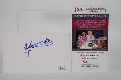 C.J. Watson No. 32 Autographed Signature Index Card w/COA