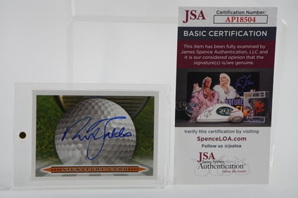 Nick Faldo AUTOGRAPHED Trading Card w/COA