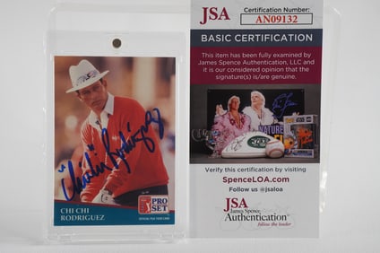 Chi Chi Rodriguez AUTOGRAPHED Trading Card w/COA