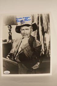 Buddy Ebsen, Beverly Hillbillies, Barnaby Jones, Actor/Dancer AUTOGRAPHED 8 x 10 B & W Photo w/COA +