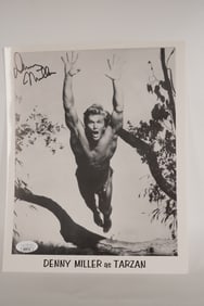 Denny Miller, Wagon Train Tarzan, Actor AUTOGRAPHED 8 x 10 B & W Photo w/COA